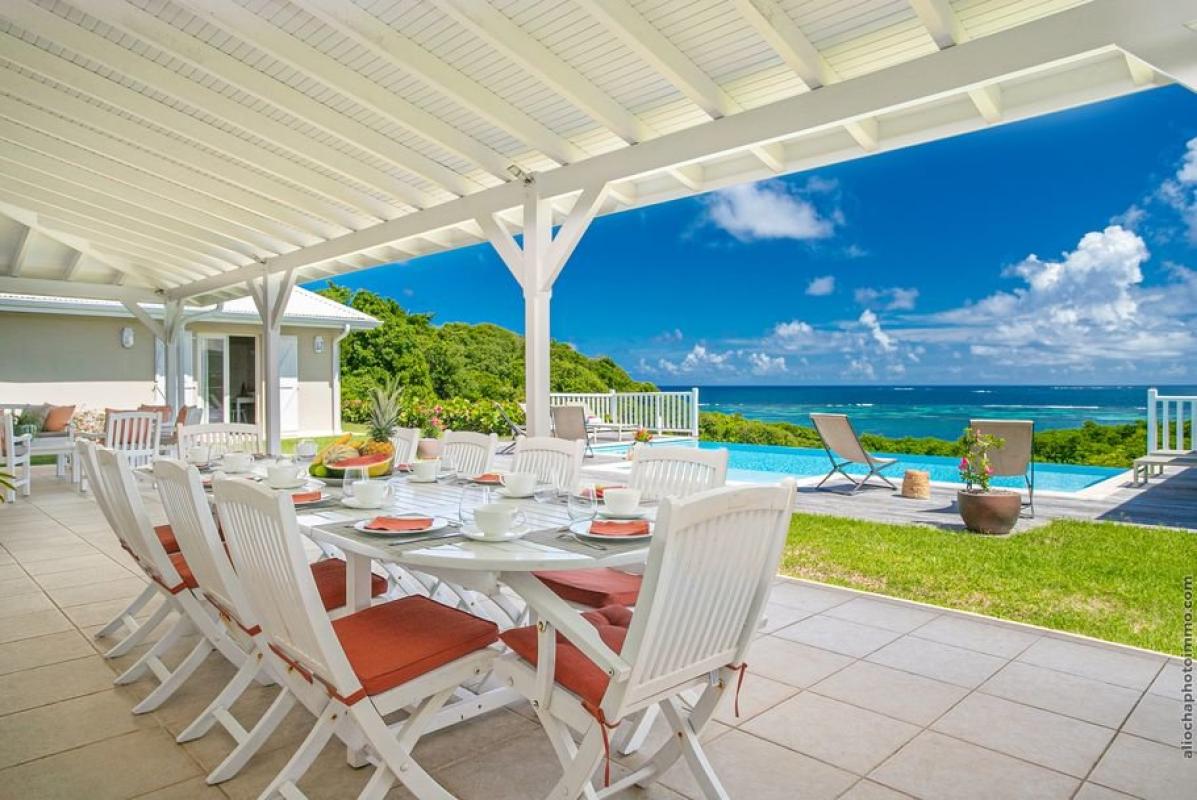 Location_Villa_Le_Vauclin_Martinique_12 personnes - vue ensemble terrasse